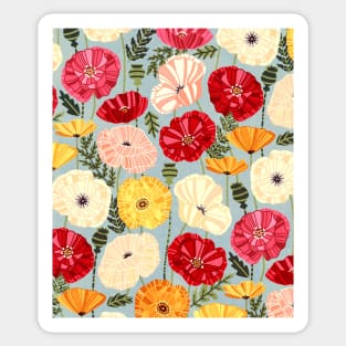 Iceland Poppies - Pattern Sticker